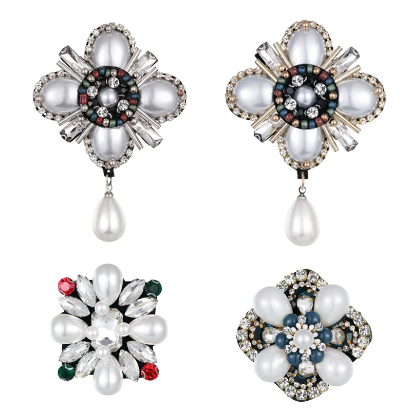 Модные туфли с кружевами ручной работы броши сплав имитация жемчуга цветок