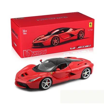 1:18 Bburago LaFerrari красно черный тонкий выпуск твердый переплет спортивный автомобиль