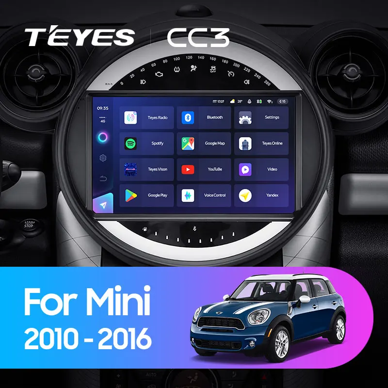 TEYES CC3 For BMW Mini 2010 - 2016 Car Radio Multimedia Video Player Navigation stereo GPS Android 10 No 2din 2 din dvd | Автомобили и