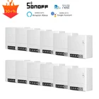 15102030 шт SONOFF MINIR2 Wifi смарт-сделай сам, таймер, 2-полосная проводки, eWelink приложение Alexa Google Home Управление, домашней автоматизации