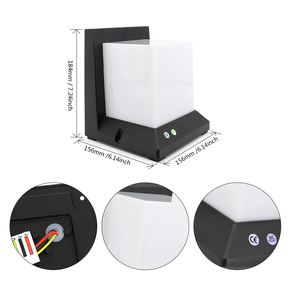 Европейский современный Уличный настенный светильник 10 Вт 20 светодиодов 3 цвета