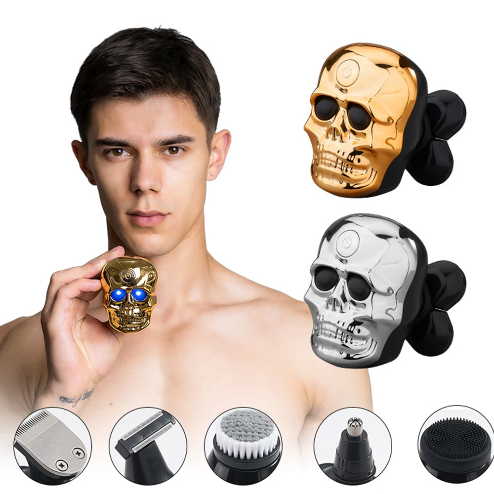 

6 Heads Multifunctional Electric Razor Grooming Waterproof USB Rechargeable Shaver Beard Trimmer for Mens Head Facial Men》