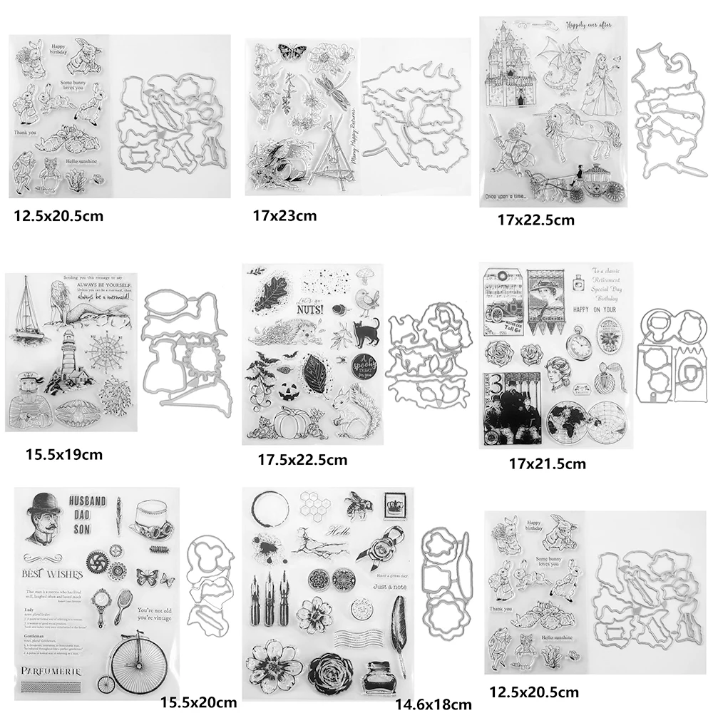 

С животными в стиле ретро серии рождественские штампы и штампы Новые поступления 2021 металлические штампы для скрапбукинга рукоделия штамп...