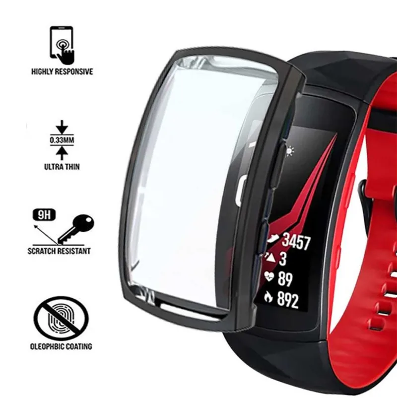 2 шт. в упаковке Мягкий защитный чехол из ТПУ для samsung gear fit2 pro умный Браслет