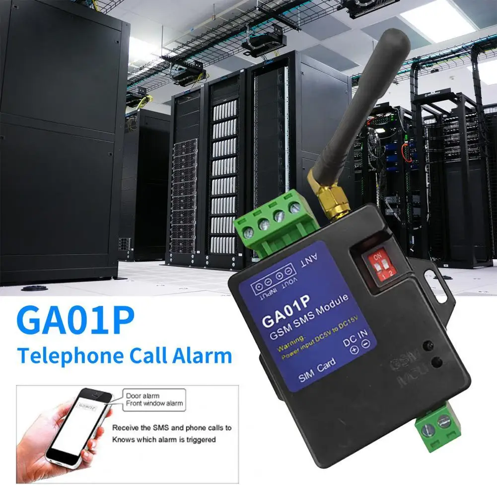 12V GA01P Home Telephone Call Alarm Protective Self-defensive Smart  1-channel alarm detection Mini Wireless GSM SMS Call Alarm