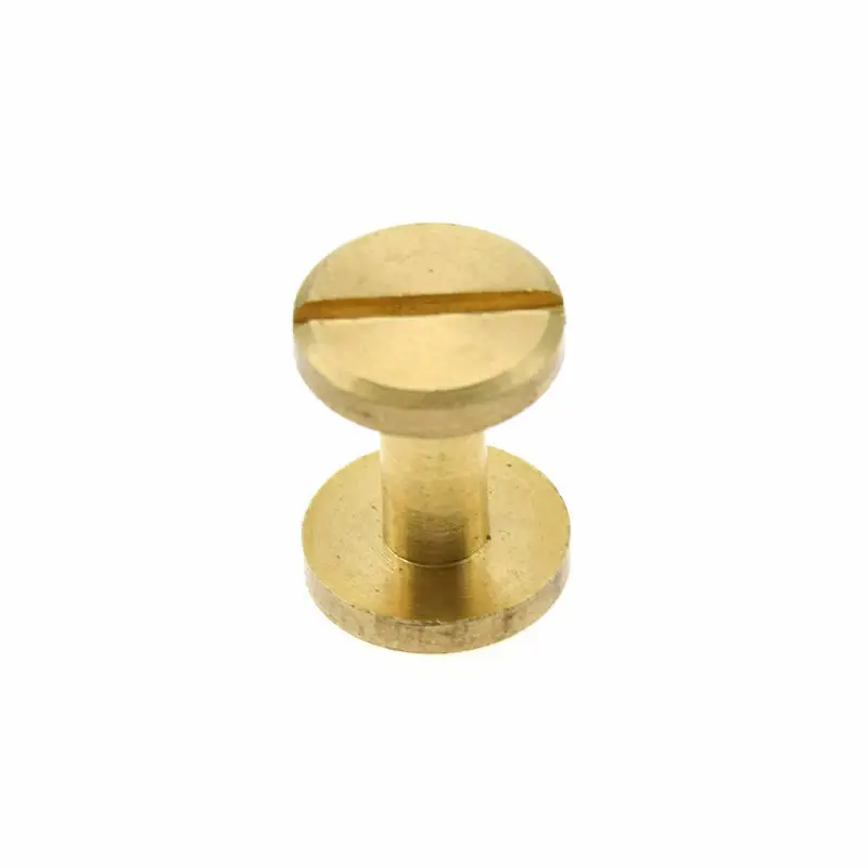 5PCS Brass Screw Rivets Flat Head for DIY Leathercrafts Book Binding Arts | Инструменты