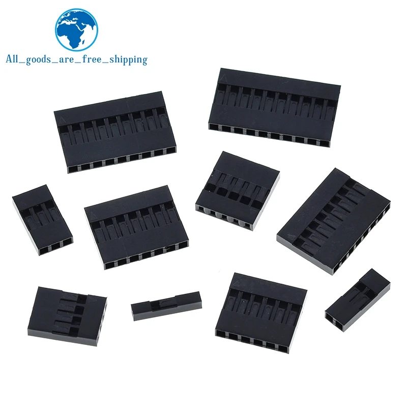 TZT 50 шт. горячая Распродажа Dupont пластиковый корпус 2 54 мм Однорядный разъем