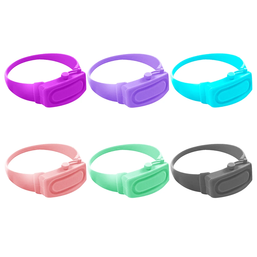 3pcs Wristband Type Hand Dispenser Sanitizer Silicone Wearable Pump Disinfect Outdoor Tools | Дом и сад