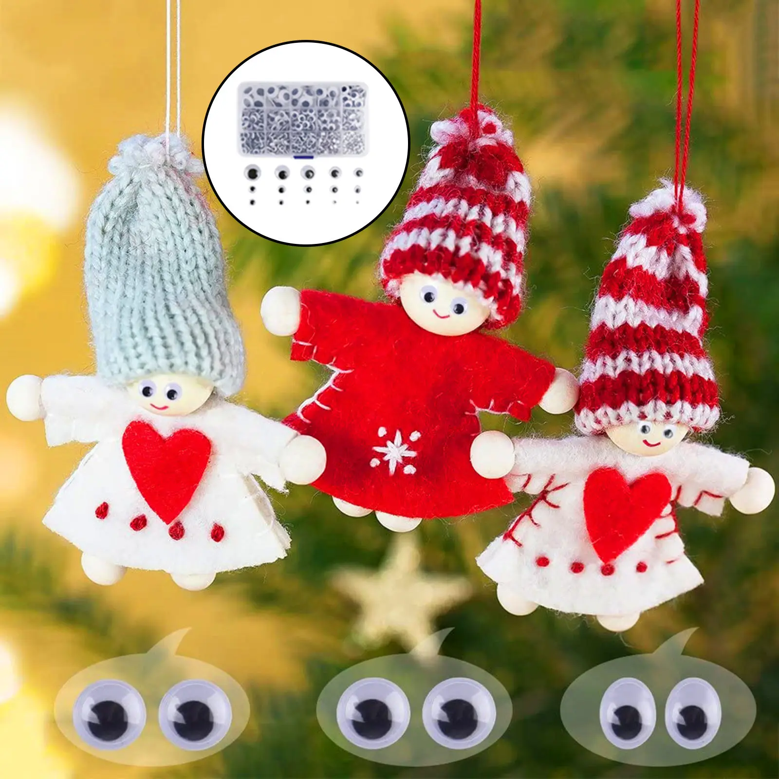 

1220x Safety Eyes for Toy Crochets Projects Puppet Diy Craft