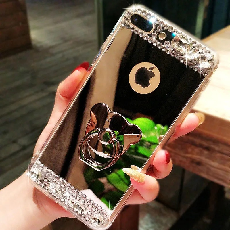 Прозрачный чехол с покрытием для iPhone 12mini 11 Pro XS MAX XR SE 2020 6 6S 7 8 Plus блестящий