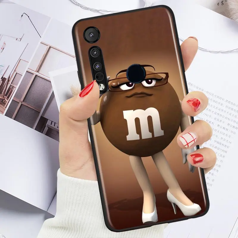 

Funny Chocolate Beans For Motorola G9 G8 G Stylus Power One Fusion Hyper Edge E7 E6 5G Plus Play Lite Silicone Phone Case