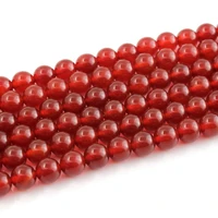 natural red agate onyx gemstone 4 6 8 10 12mm round fine loose bead diy accessories for necklace bracelet earring jewelry making