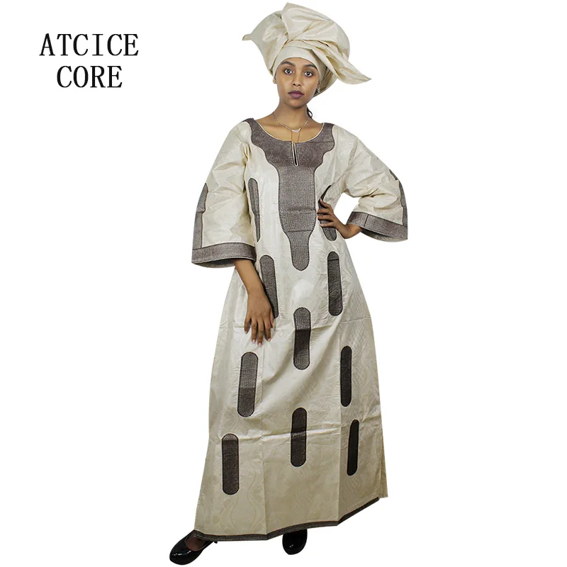 Африканские платья Дашики африканские для женщин базин с вышивкой дизайнерское