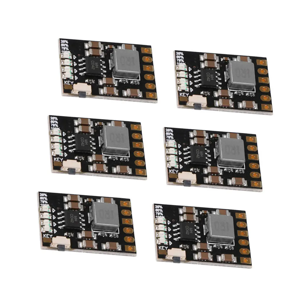 

6PCS Charge Discharge Integrated Module PCB Module Board 2A 5V Power Protection Module for Battery Charging Protection