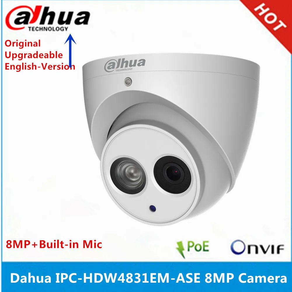 Dahua IPC-HDW4831EM-ASE металлический корпус H2.65 Встроенный микрофон WDR IR 50 м POE 8 Мп ip-камера Замена IPC-HDW4830EM-AS камеры видеонаблюдения