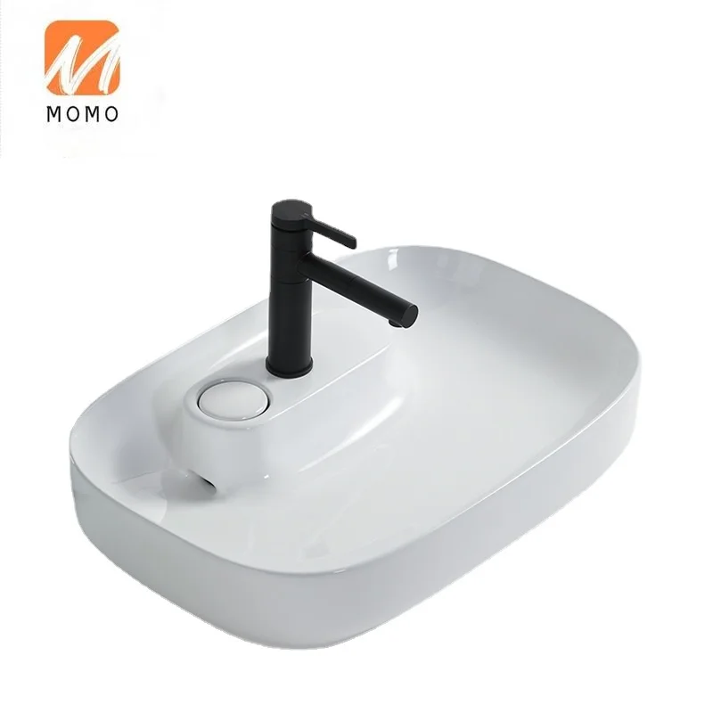 

Скрытая раковина для стола с канализацией, керамическая раковина с задним разрядом, раковина для дома, ванной, отеля