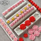 Yueyue, форма для мастики, цветок, цепочка, силиконовая форма, форма для мастики, инструменты для украшения торта, форма для шоколадной мастики