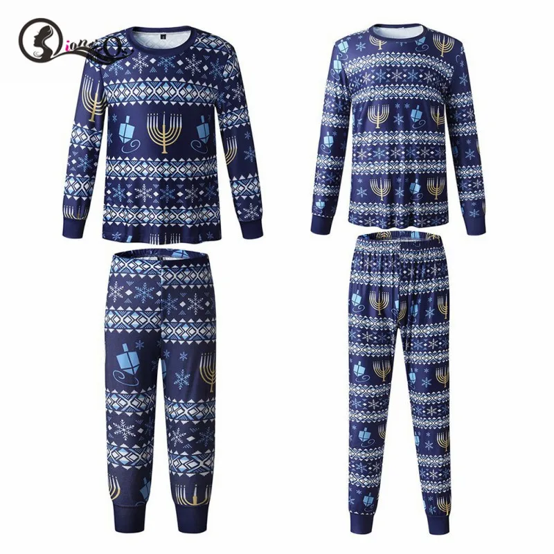

Christmas Family Children Clothing Parent-child Suit Printing Homewear Service Cotton Soft Two-piece Pajamas