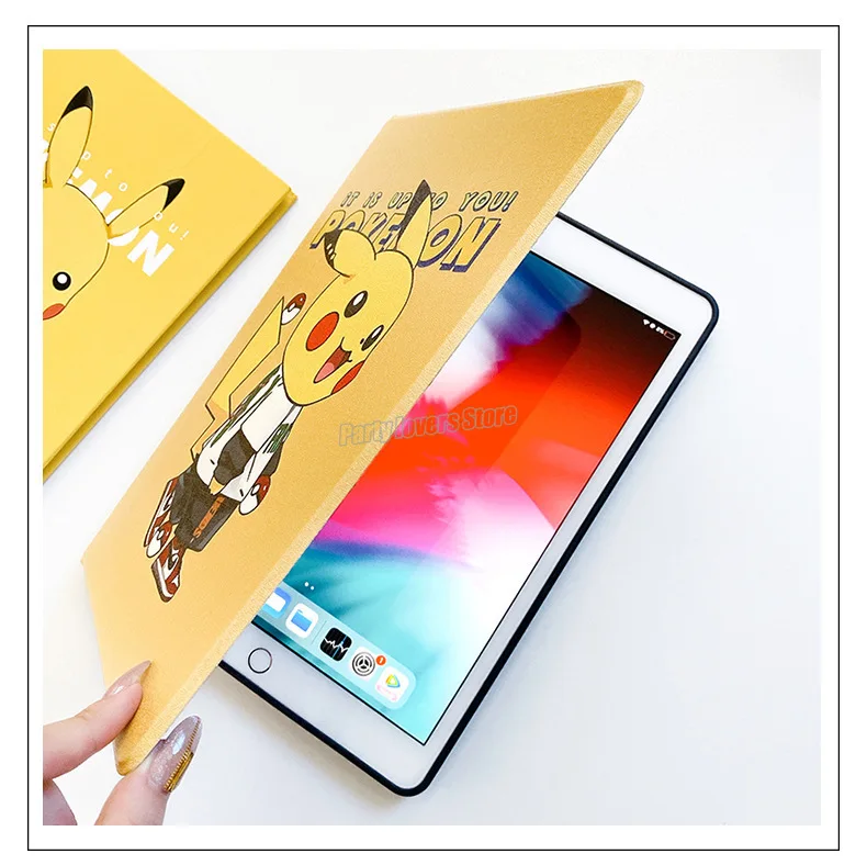 2019 iPad 10.2 pikachu Case For 7th Generation Cover 2017 2018 9.7 5/6th Air 2/3 10.5 Mini4 5 2020Pro11 4 10.9 | Дом и сад