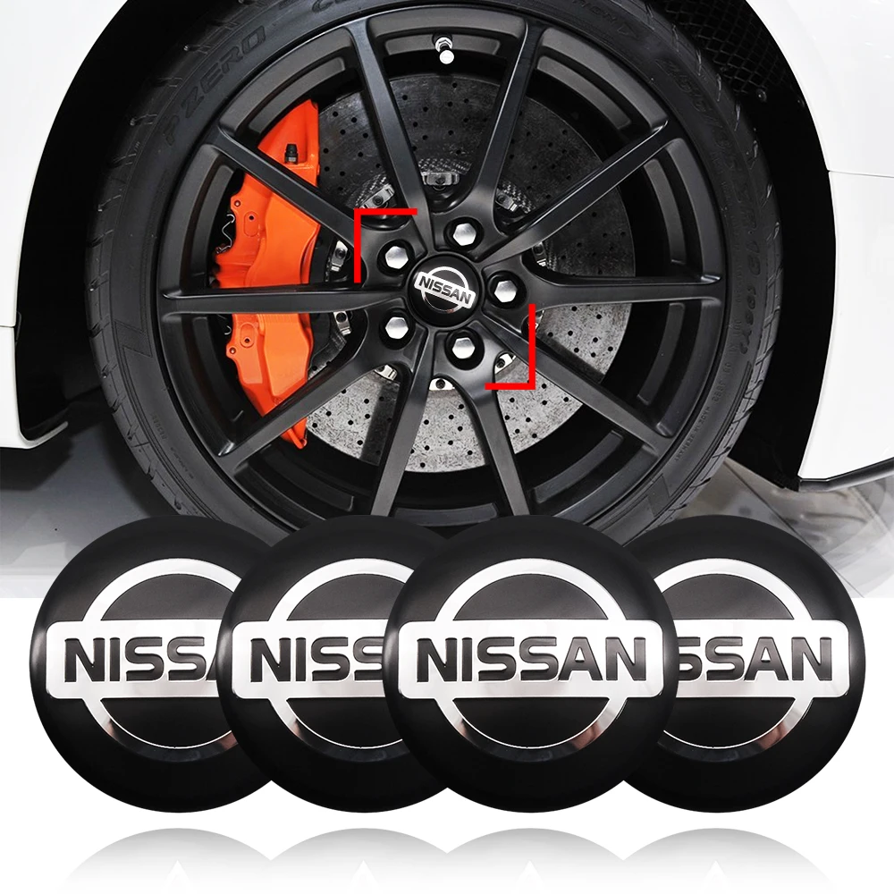 Наклейки на колпачки для автомобиля Nissan Nismo Tiida Teana 4 шт. Центральная втулка колеса