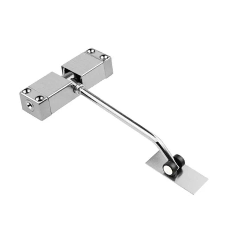 

Automatic Door Closer Security System Door Closer Aluminum Alloy Automatic Door Spring Silver Tone Intensity Slides