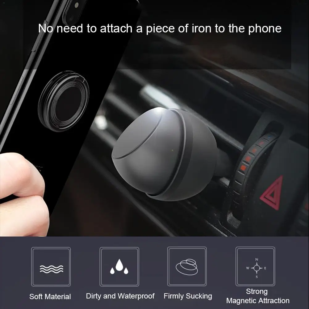 Оригинальная подставка для смартфонов voiture магнитное автомобильное крепление 360 Вращение вентиляционное отверстие держатель для сотового телефона Автомобильный держатель для телефона