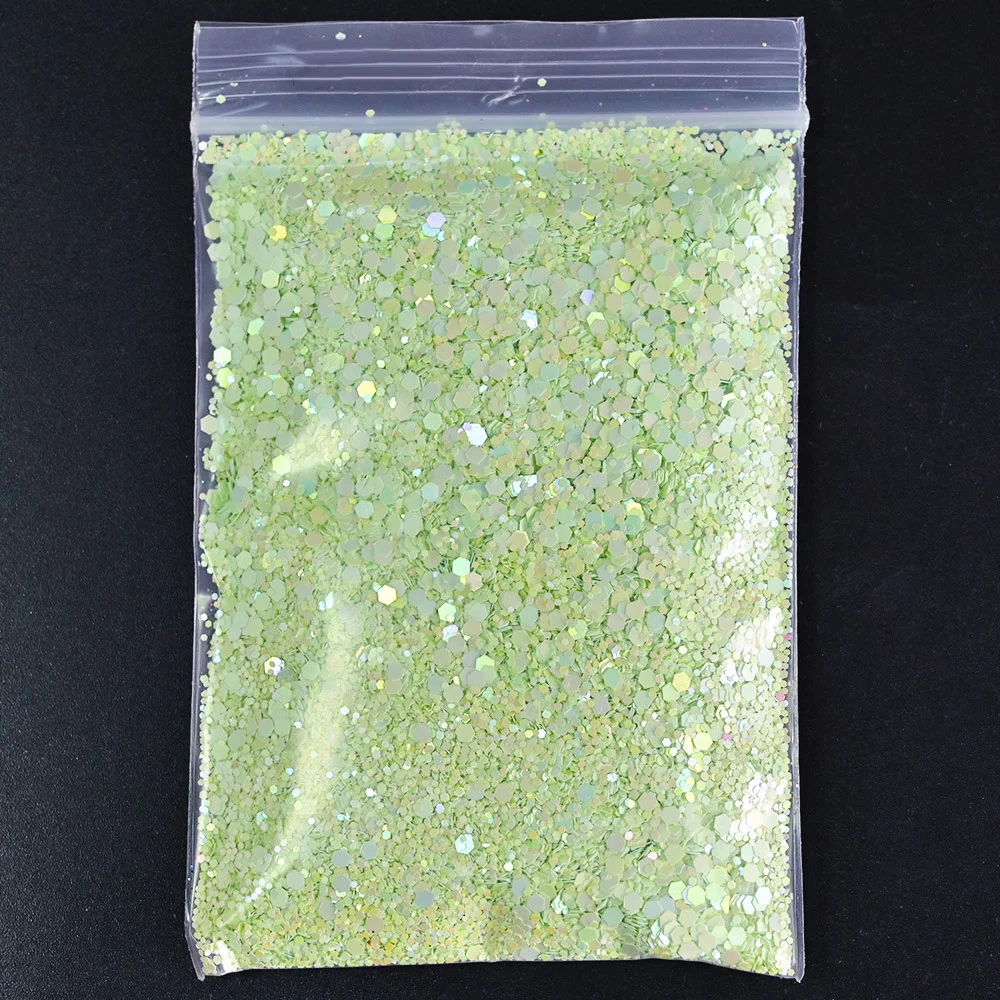 

10g/bag Oil-Paint Nail Art Glitter Flakes 4 Color Mix Hexagon Chameleon Chunky Sequins Accessories Manicure Decorations TG#36