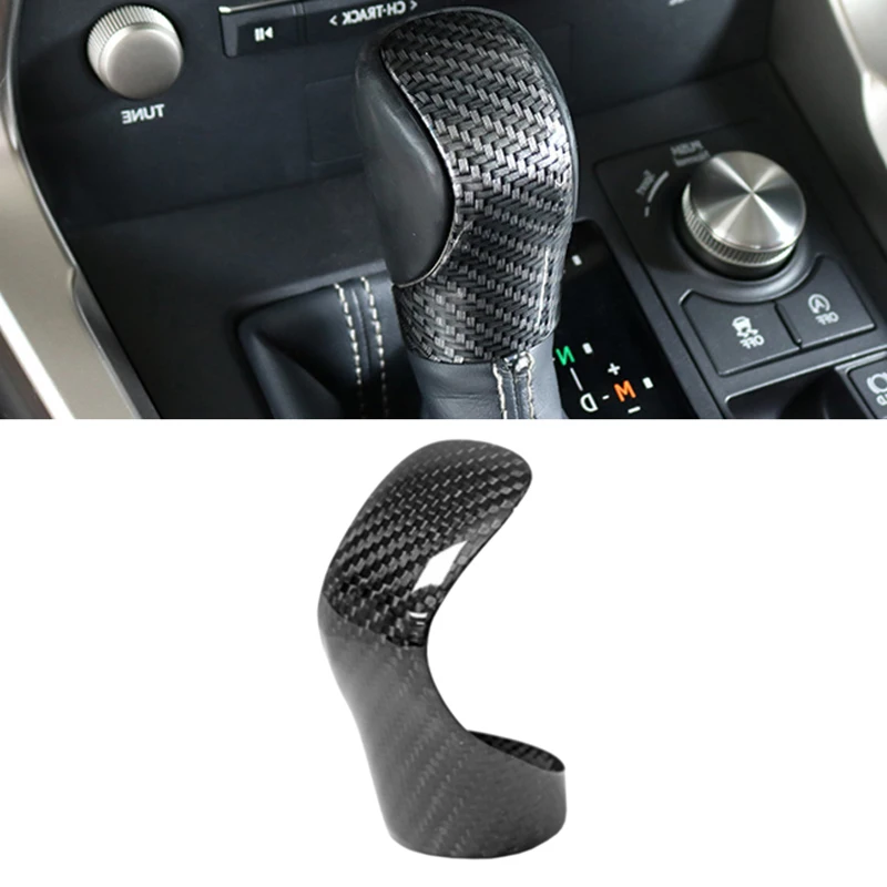 Настоящее углеродное волокно сменная шестерня автомобильная панель рамка ручка