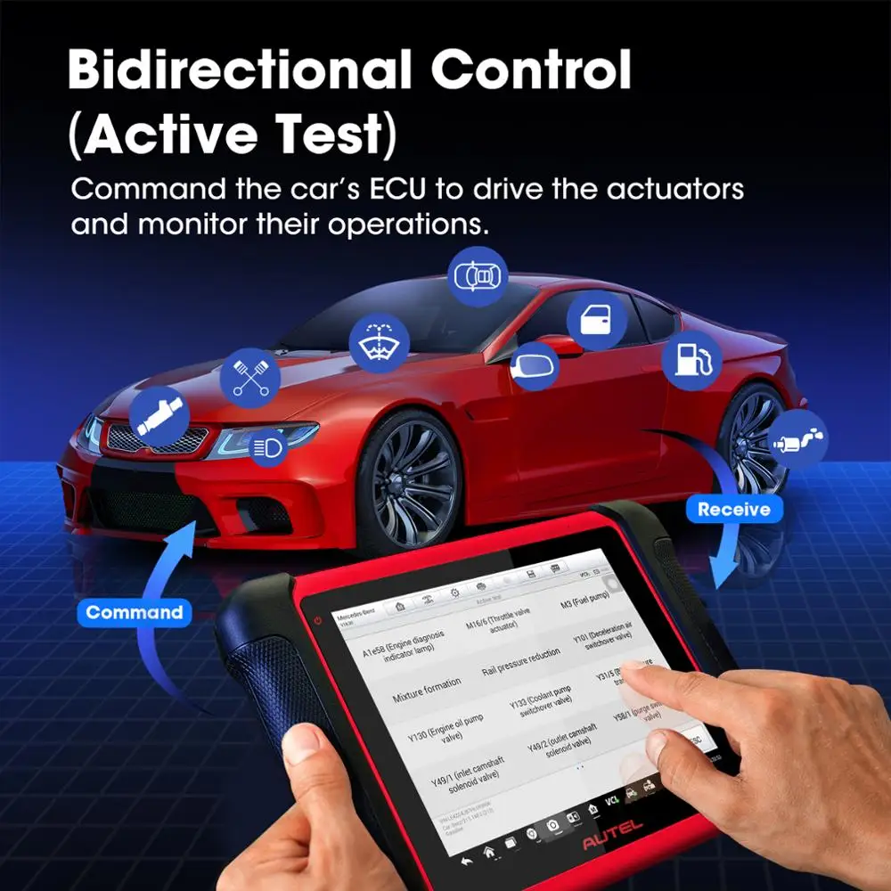 Autel MaxiCOM MK906BT диагностический инструмент Bluetooth сканер автоматический ЭБУ