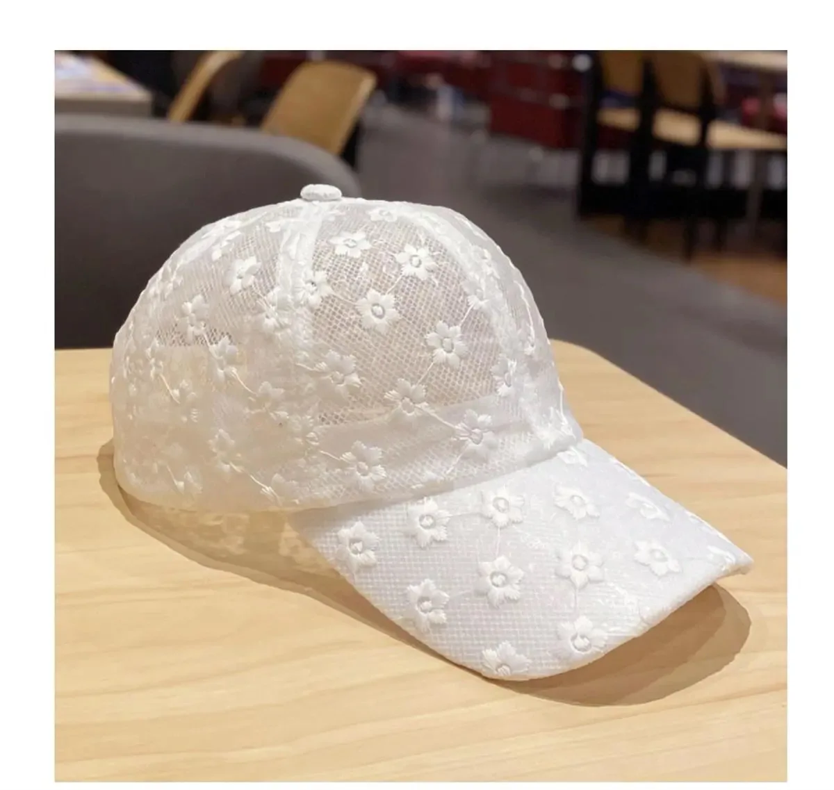new arrival  Women's summer Baseball Caps fashionable lace floral  thin and breathable sun street  hat