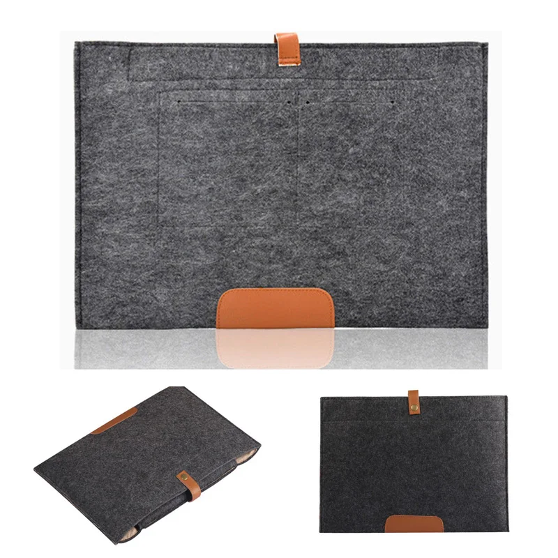 

New Wool Felt Laptop Sleeve Bag for Macbook Pro Air Retina 11.6 13.3 15.4 Inch Protector Case for Mac Book Air 13 Laptop Case