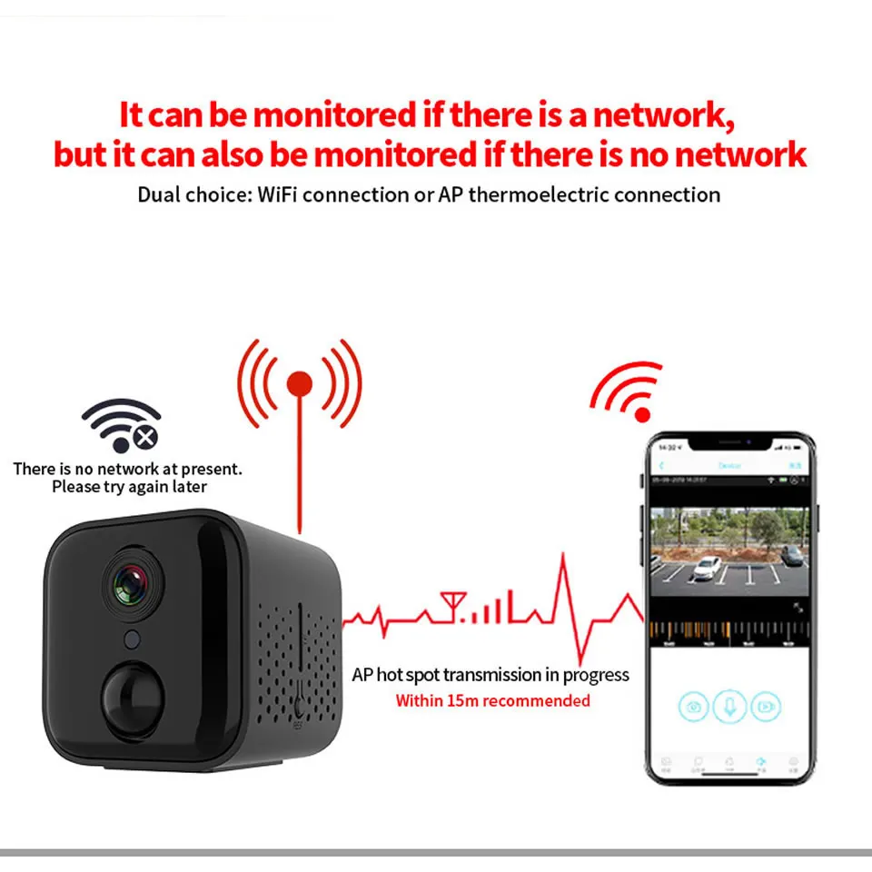 A21 HD мини Wi Fi камера 1080P ИК ночного видения домашняя видеонаблюдения детектор