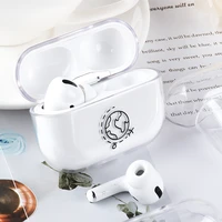 for apple airpods pro wireless headphones cover world map transparent hard pc earphone cases for airpods pro gen 3 headset case
