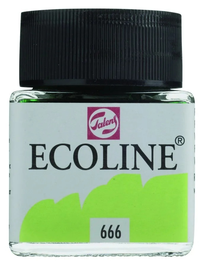 Watercolor liquid Ecoline jar 30 ml No. 666 green pastel 11256660 |