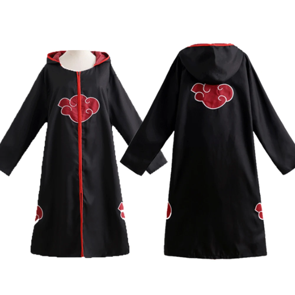 Накидка с капюшоном для косплея взрослых аниме костюм Акацуки учихи Обито на