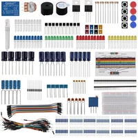 diy electronic component base fun kit for arduino raspberry pi bundle with breadboard cable resistorcapacitor