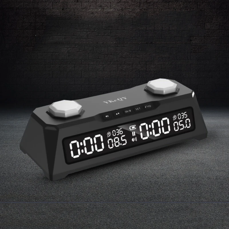 

Advanced Chess Clock Pro Black Magnetic Professional High Quality Chess Timer Clock Portable Xadrez Tabuleiro Educational Game