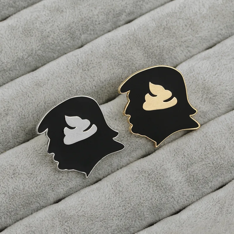 1 шт. креативный металлический значок брошь с дерьмо внутри мозга на праздник