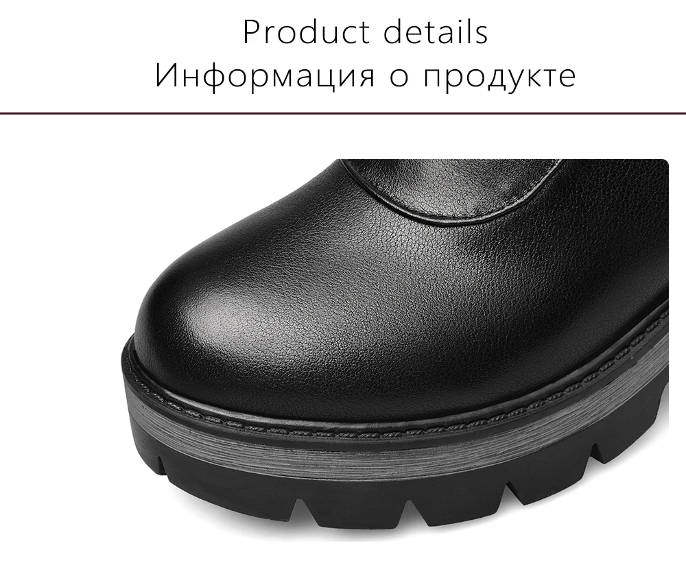 ROSSTYLE/классические женские зимние ботильоны высококачественные туфли из натуральной кожи на толстом каблуке с круглым носком однотонные мягкие ботинки на шнуровке
