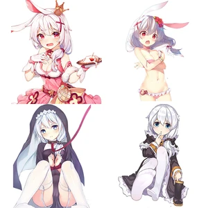 Three Ratels CA85 Honkai Impact 3 Тереза апокалипс милая девочка из мультфильма наклейка на лобовое стекло автомобиля скейтборд мото наклейки на ноутбук