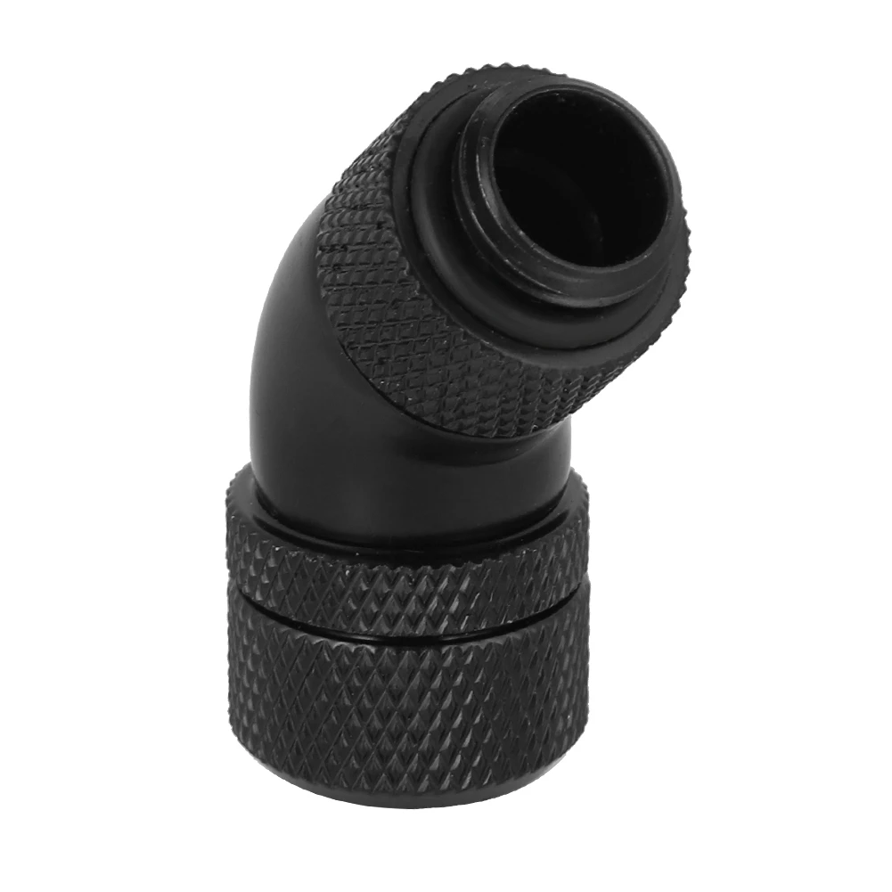 45 градусов вращающееся локоть жесткая трубка фитинги G1/4 резьба ПК компьютер