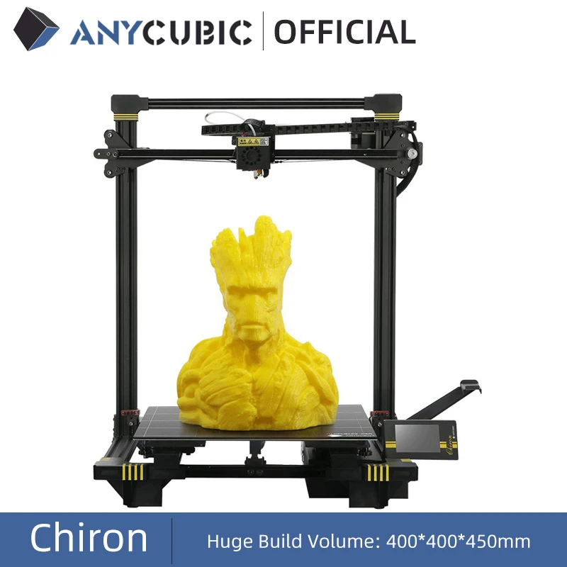 ANYCUBIC Chiron Newet 3D принтеры комплект с зажимы размера плюс Ultrabase экструдер Экран