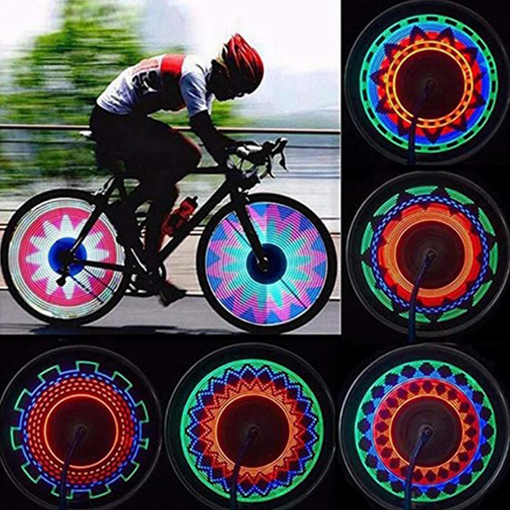 

Newest Bicycle Motorcycle Bike Tyre Tire Wheel Lights 32 LED Flash Spoke Light Lamp Outdoor Cycling Lights For 24 Inches Wheel
