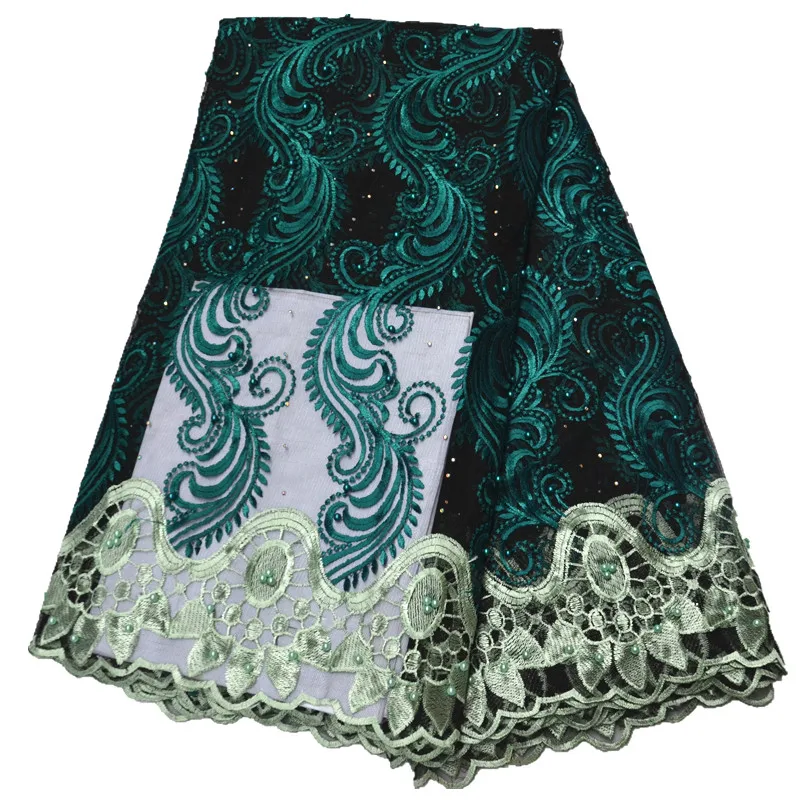 

french lace fabric high quality african tulle lace fabric with beads and stones african lace for women dress