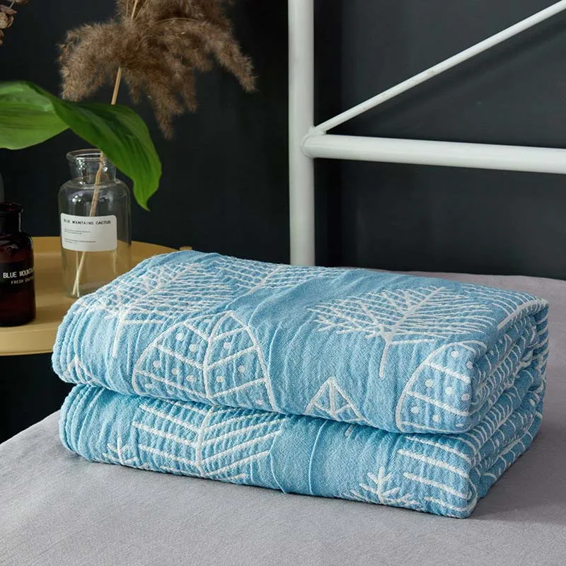 Хлопковое газовое детское полотенце одеяло летняя и осенняя кровать плед диван