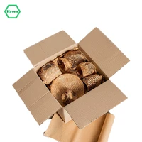 hysen 30cm2m wood color biodegradable paper material emballages fragiles plastic alternative honeycomb wrapping paper