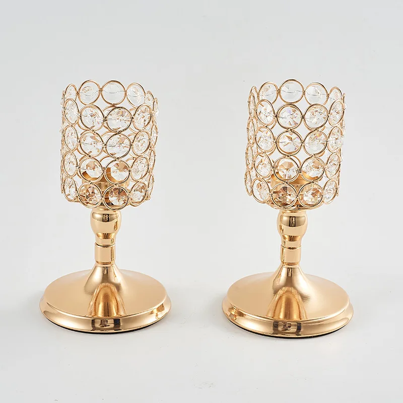 1 шт. открытый Хрустальный фонарь подсвечник креативный домашнее свадебное