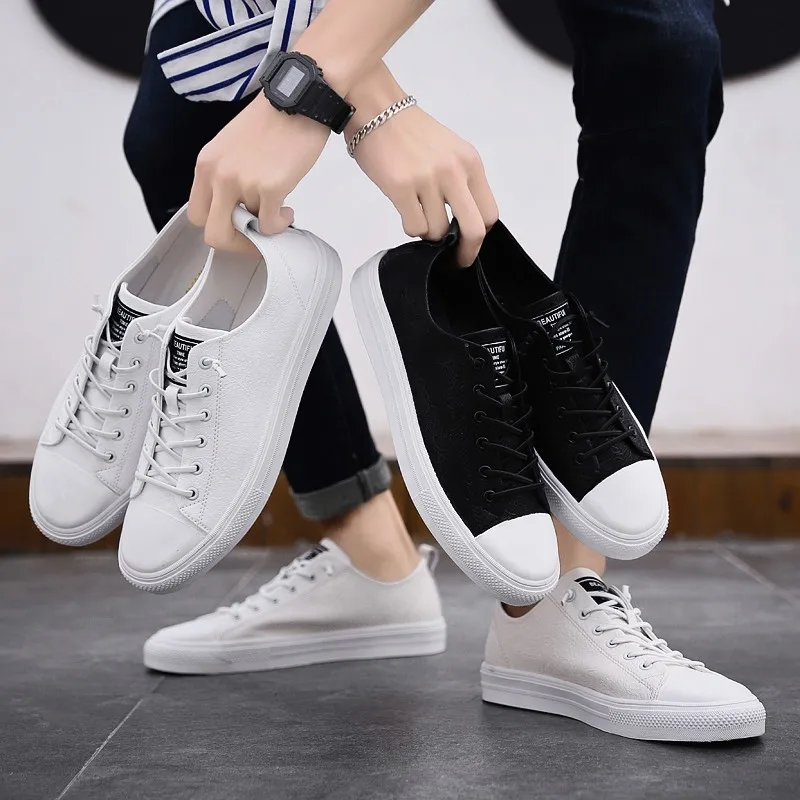 Кроссовки мужские из натуральной кожи модная дышащая Уличная Повседневная обувь