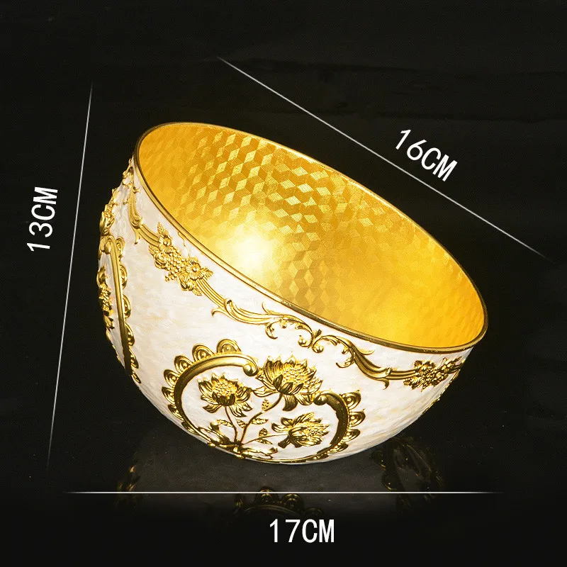 Carved Trash Bowl Parlour Desktop Can Restaurant Dustbin Bucket Bedroom KTV Bar Storage Mini Luxury | Дом и сад