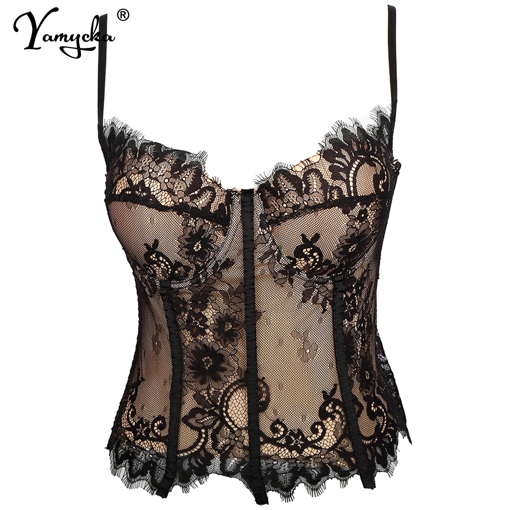 Сексуальный сетчатый корсет на бретелях укороченный топ женская летняя
